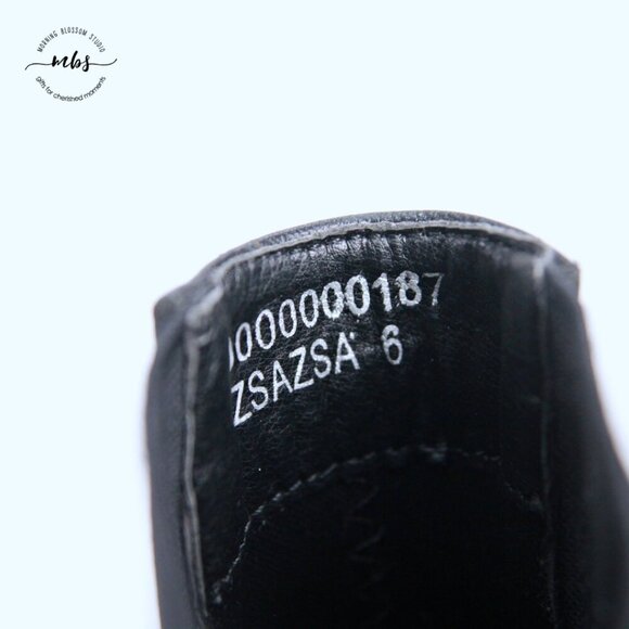 ShuShop Zsa Zsa Studded Boots Black Silver Women 6 - Picture 12 of 14